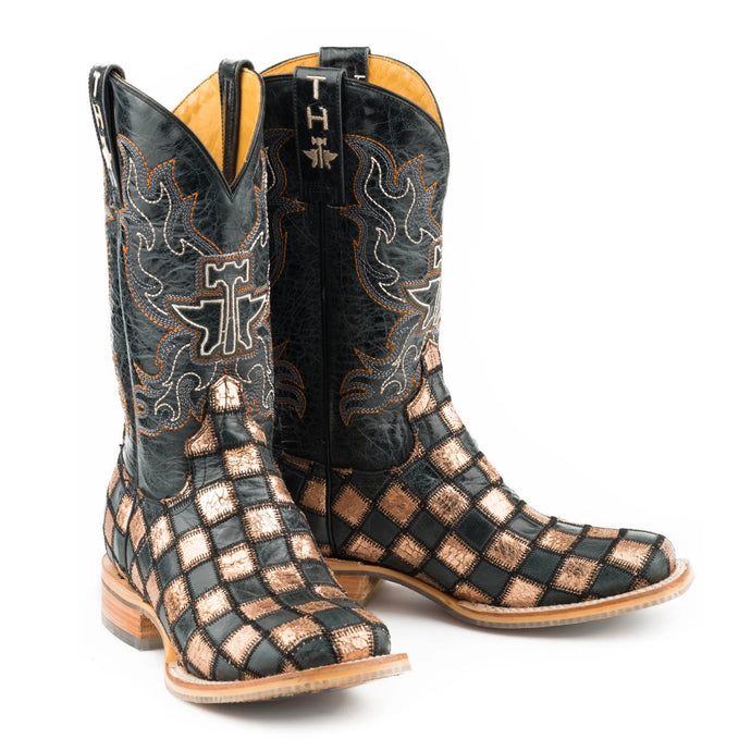 Tin Haul Women's Oola La La Brown Square Toe Boots 1383