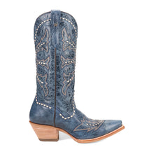 Load image into Gallery viewer, Dan Post Women&#39;s Mesa Leather Blue Snip Toe Boot DP7019