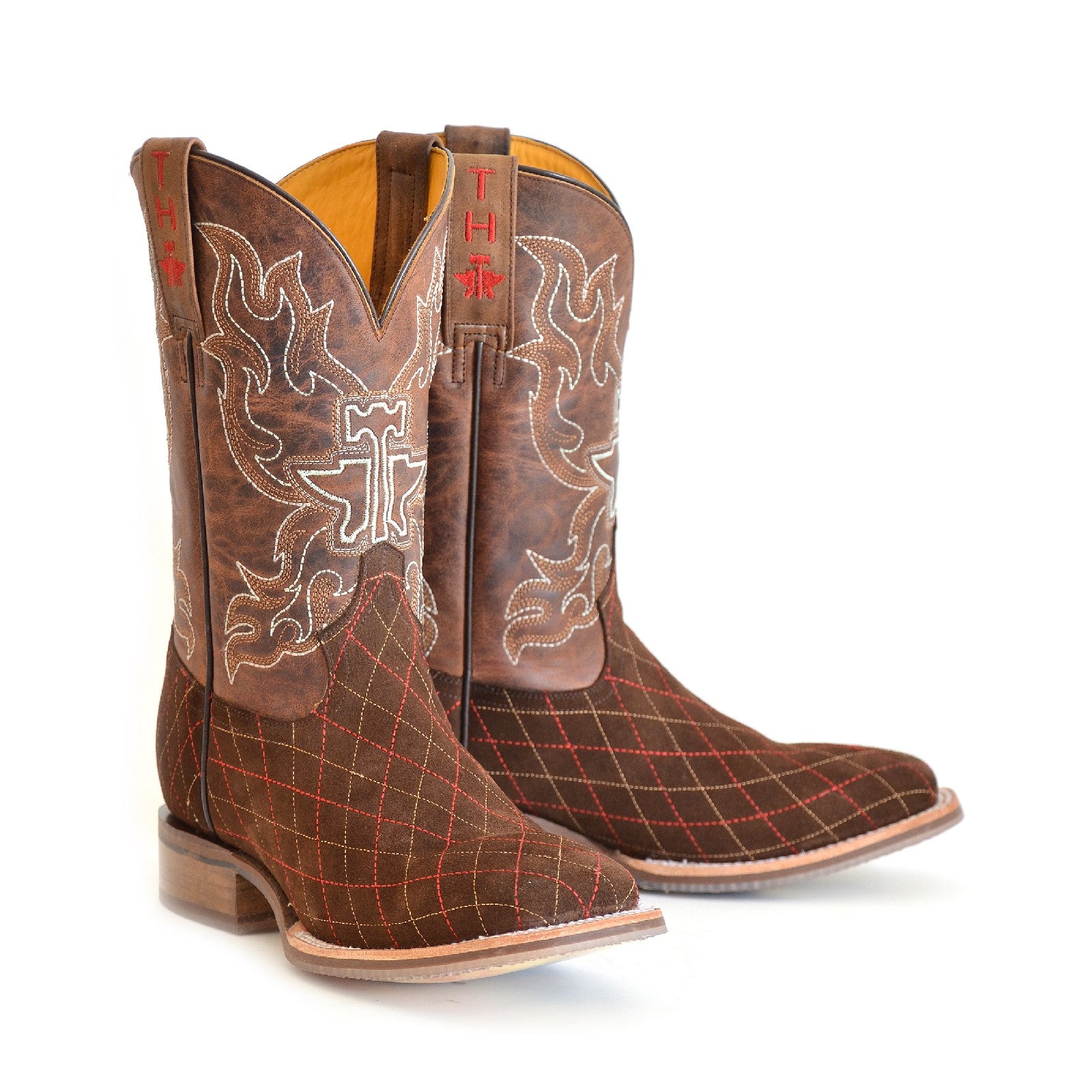 Tin Haul Men's Asphalt Cracks Square Toe Boots 14-020-0101-5021 TA