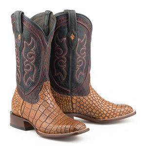 Stetson Blue Men's Roundup Alligator Square Toe 0420