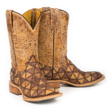 Load image into Gallery viewer, Tin Haul Women&#39;s Don&#39;t Be Square / Conquer The World Square Toe Boots 14-021-0007-1295 TA