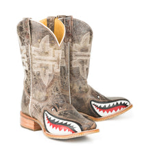 Load image into Gallery viewer, Tin Haul Men&#39;s Toastin A Gnarly Shark / Beer Girl Square Toe Boots 14-020-0007-0002 TA