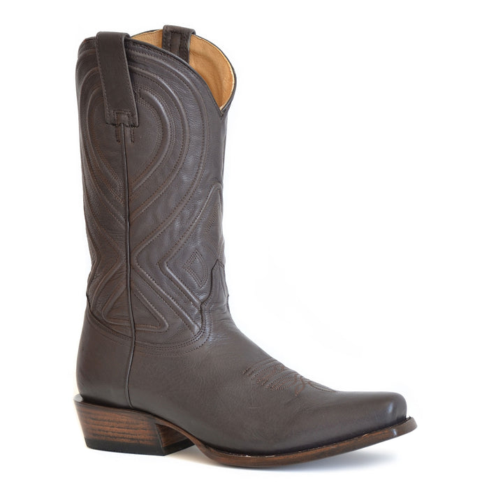 Stetson Brown Men's Mossman Goat Square Toe 3819