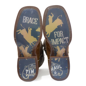 Tin Haul Men's Cubed / Brace For Impact Square Toe Boots 14-020-0102-5032 BR
