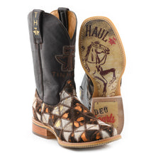 Load image into Gallery viewer, Tin Haul Women&#39;s Shaggy Diamonds / Vintage Sweetheart Square Toe Boots 14-021-0007-1474 BR