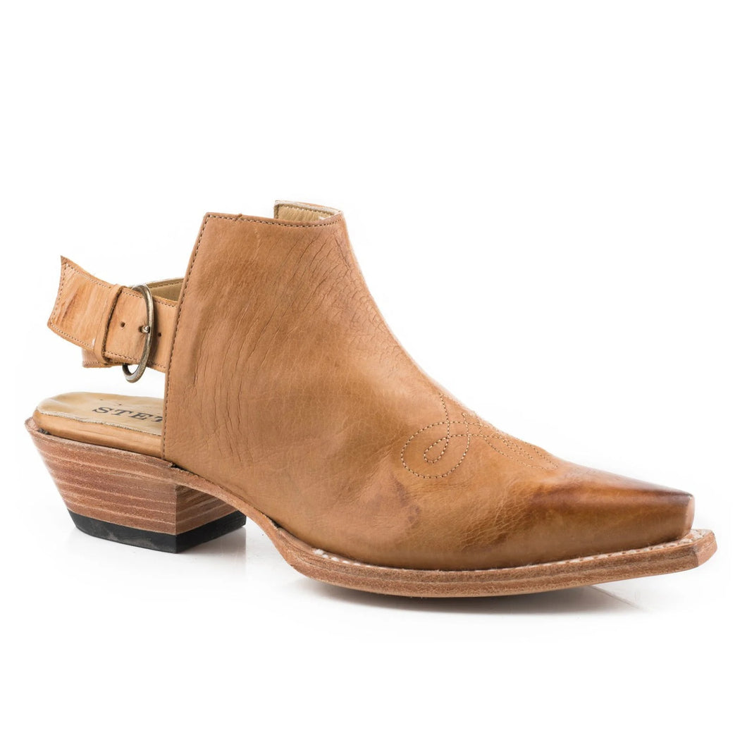 Stetson Tan Women's Isla Gold Calf Snip Toe 0390