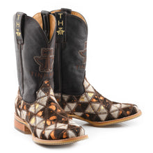 Load image into Gallery viewer, Tin Haul Women&#39;s Shaggy Diamonds / Vintage Sweetheart Square Toe Boots 14-021-0007-1474 BR