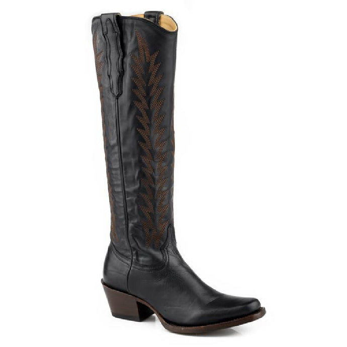 Stetson Women's Sissy Black Calf Leather Snip Toe Boots 1160
