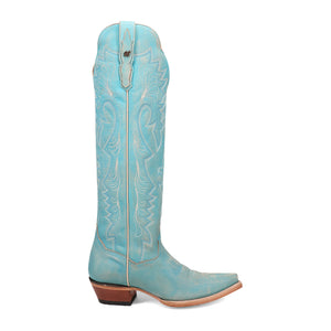 Dan Post Women's Celeste Leather Sky Blue Snip Toe Boot DP5111