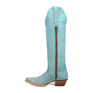 Dan Post Women's Celeste Leather Sky Blue Snip Toe Boot DP5111