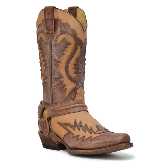 Stetson Tan Men's Outlaw Square Toe 3849