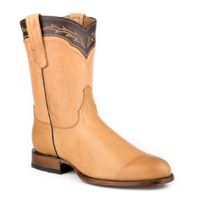 Stetson Men's Ben Tan Leather Round Toe Boots 4132