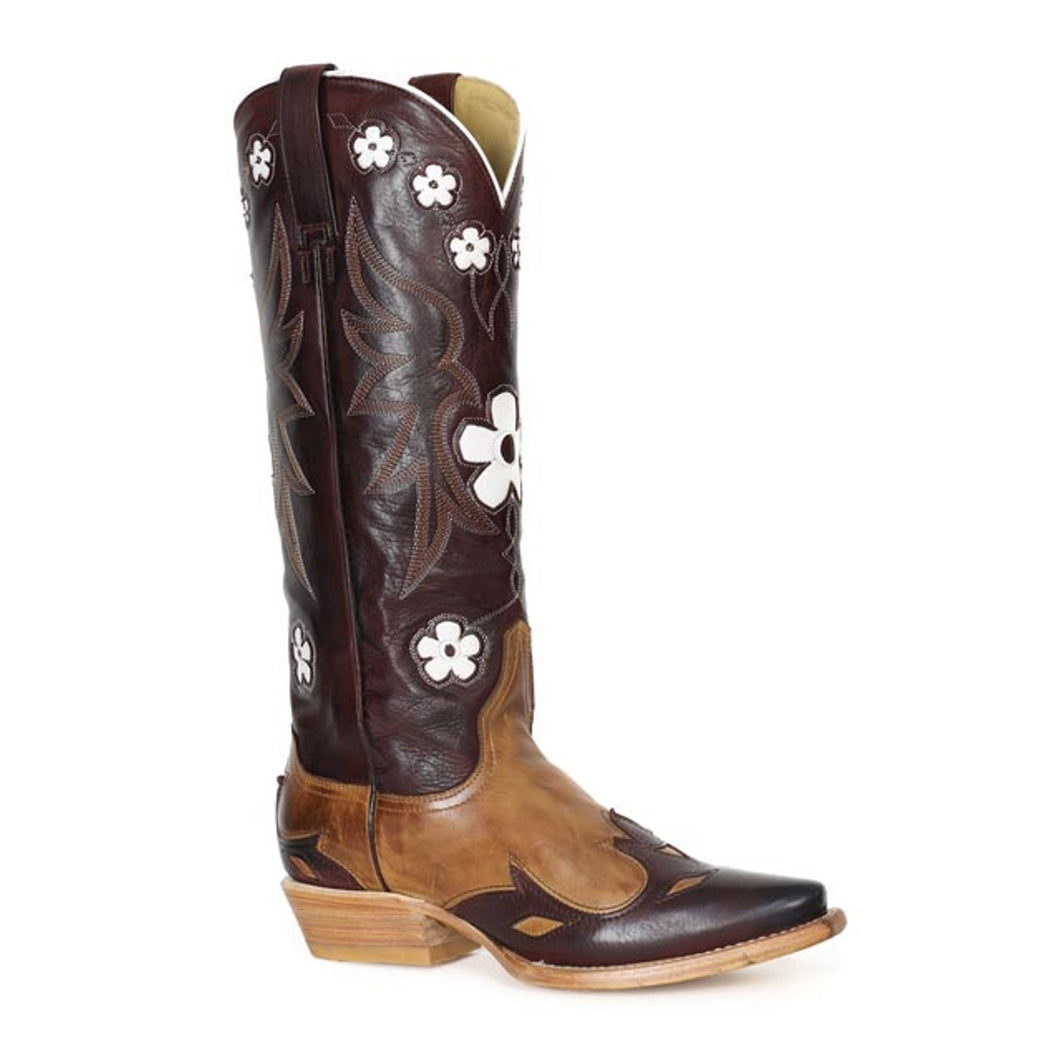 Stetson Brown Women's Ariana Cognac Calf Snip Toe 0865