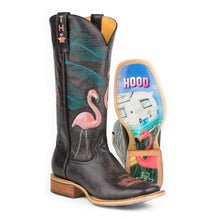 Load image into Gallery viewer, Tin Haul Women&#39;s Flamingo / Trailerhood Square Toe Boots 14-021-0007-1214 BL