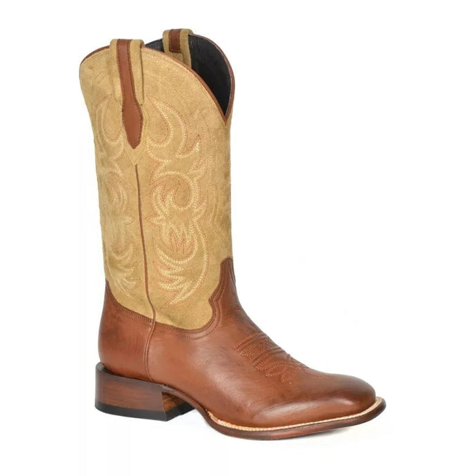 Stetson Brown Men's Jasper Suede Square Toe 0120