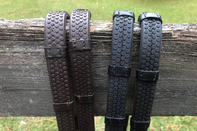 CorrectConnect Super Grip Rubber Rein-Thick Rubber Rein for Ultimate Grip-Hand Stops 2