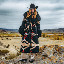 Load image into Gallery viewer, Stetson Women's Black Stetson x Lindsey Thornburg Shearling Duster