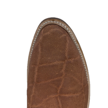 Load image into Gallery viewer, Cowtown Men&#39;s Tan Elephant Print Round Toe Western Boots W828