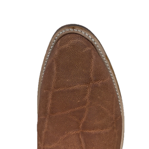 Cowtown Men's Tan Elephant Print Round Toe Western Boots W828