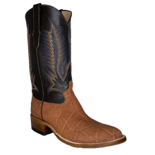 Load image into Gallery viewer, Cowtown Men&#39;s Tan Elephant Print Round Toe Western Boots W828