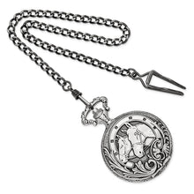 Load image into Gallery viewer, Charles Hubert Antiqued Finish Horses Pocket Watch