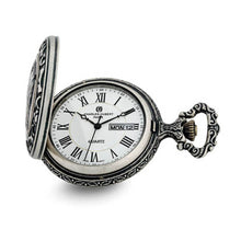 Load image into Gallery viewer, Charles Hubert Antique Chrome Finish Horse Pocket Watch