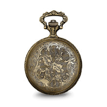 Load image into Gallery viewer, Charles Hubert Antique Gold Finish 2 Horses Pocket Watch