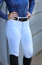Load image into Gallery viewer, CorrectConnect White Mid-Weight Winter Full Seat Breeches