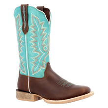 Load image into Gallery viewer, Durango Lady Rebel Pro Women’s Bay Brown Artic Blue Western Boot DRD0443