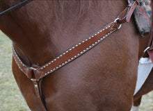 Load image into Gallery viewer, Alamo Saddlery 1-3/4 Inch Contour breast collar toast leather with buckstitch 3023-TBS