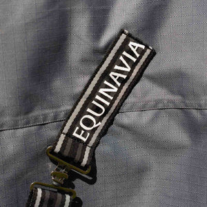 Equinavia Arktis Extended Neck Mid Weight Turnout Blanket 200g - Charcoal Gray E24008