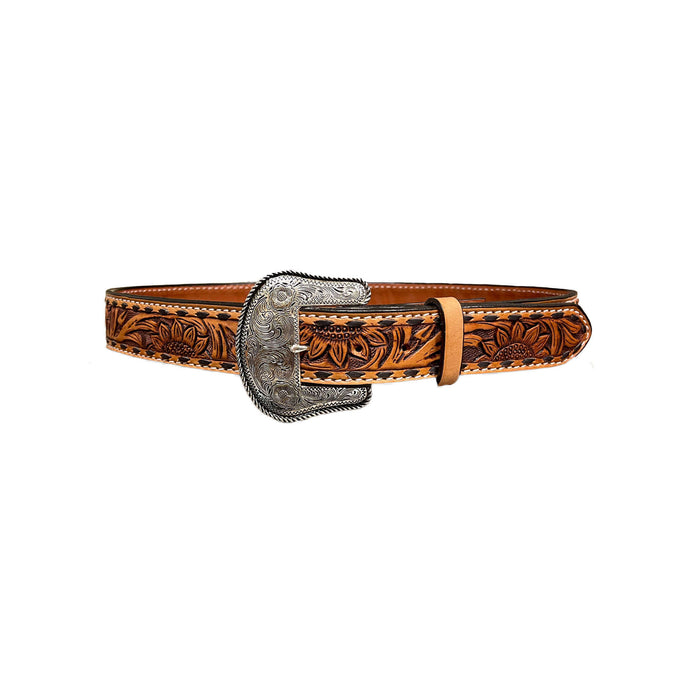 Alamo Saddlery 1.5 Inch straight sunflower belt