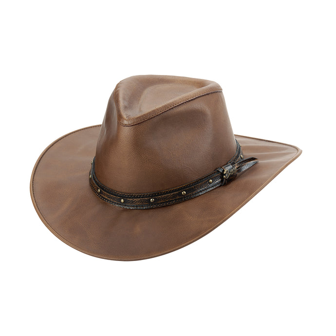 Bullhide Wayfarer Leather Outdoorsmen Hat BR0031