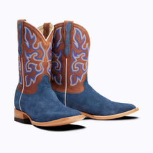 Load image into Gallery viewer, Capitan Men&#39;s Cisco Front Street Brown/Blue Leather Boots CBC301D