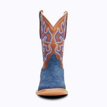 Load image into Gallery viewer, Capitan Men&#39;s Cisco Front Street Brown/Blue Leather Boots CBC301D
