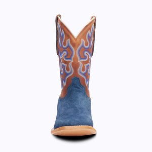 Capitan Men's Cisco Front Street Brown/Blue Leather Boots CBC301D