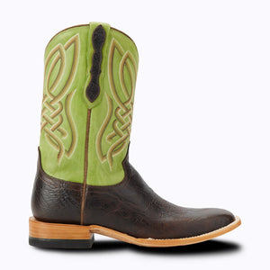 Captian Men's Brown Cisco Harrell Leather Square Toe Boots CBC305D
