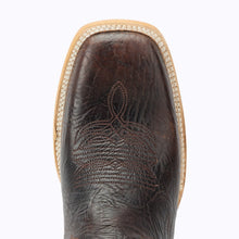 Load image into Gallery viewer, Captian Men&#39;s Brown/Green Cisco Leather Square Toe Boots CBC305D