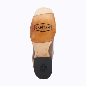 Capitan Men's Ft Worth - Commerce Brown Square Toe Boots CBF102D