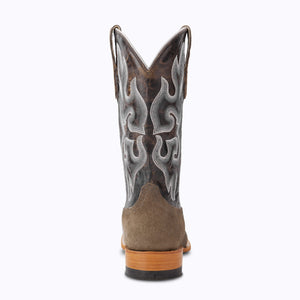 Capitan Men's Brown Ft Worth - Park Leather Square Toe Boots CBF402D
