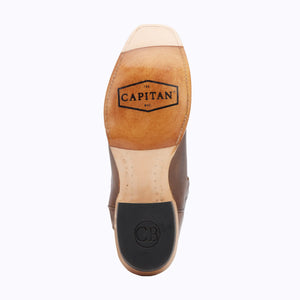 Capitan Men's Nashville Edgehill Brown Square Toe Boots CBN102D
