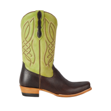 Load image into Gallery viewer, Capitan Brown/Green Nashville - Tremont Leather Cutter Toe Boots CBN306D