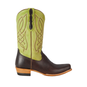 Capitan Brown/Green Nashville - Tremont Leather Cutter Toe Boots CBN306D
