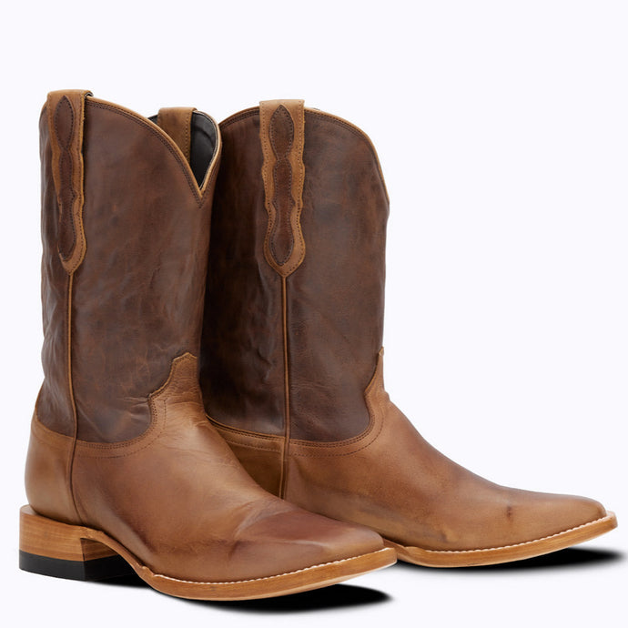 Capitan Men's Brown Wickenburg - Rio Rancho Leather Square Toe Boots CBW103D