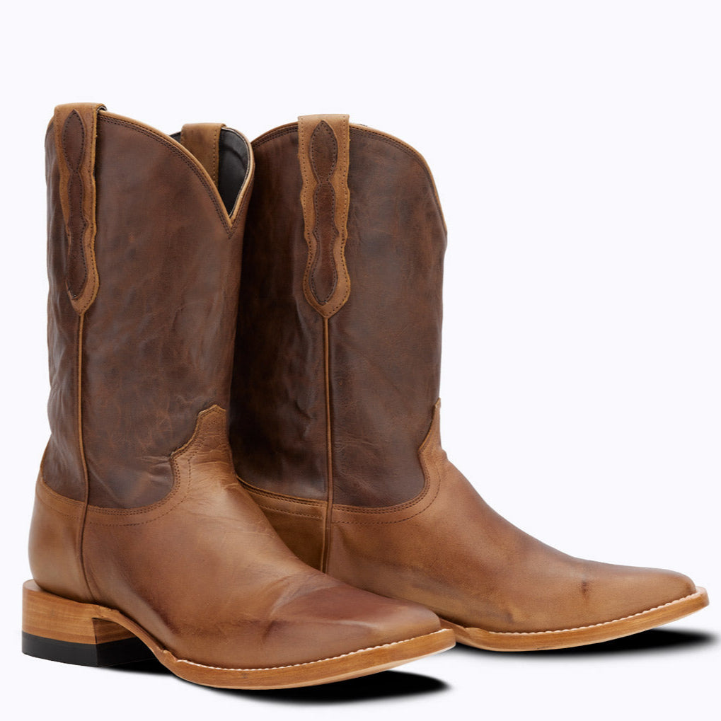 Capitan Men's Brown Wickenburg - Rio Rancho Leather Square Toe Boots CBW103D