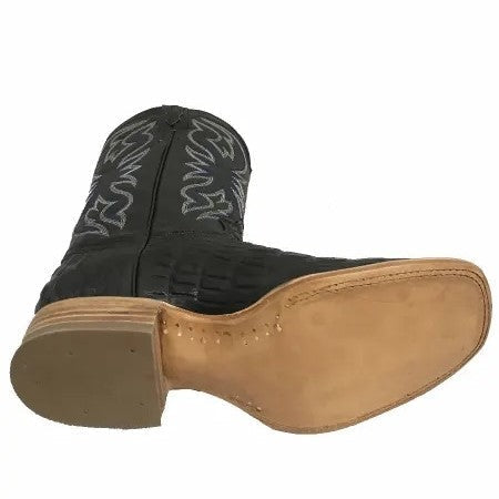 men's black dress boots square toe Men's Boots Chelsea Boots Black Cowhide Square Toe Dress Boots