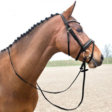 Load image into Gallery viewer, Equinavia Horze Lester Dressage Snaffle Bridle w/ Reins - Black 10019