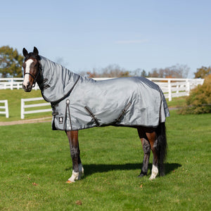 Equinavia Thunder 360 Detachable Neck Mid Weight Turnout Blanket 200g - Pewter Gray E24012