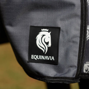 Equinavia Arktis Regular Neck Mid Weight Turnout Blanket 200g - Carbon Gray E24018