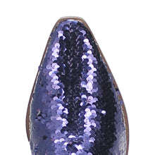 Load image into Gallery viewer, Dingo Women&#39;s Dance Hall Queen Purple Fabric Snip Toe Boot DI182